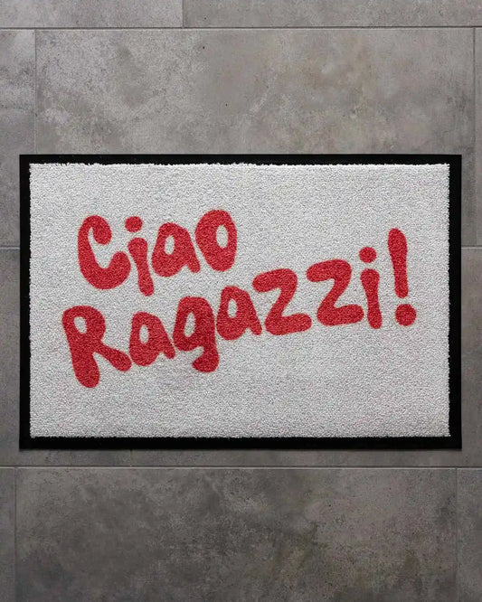 Matacama - Dein Onlineshop für Design Fußmatten - Lustige Fussabtreter - Waschbare Fußabstreifer - Ciao Ragazzi
