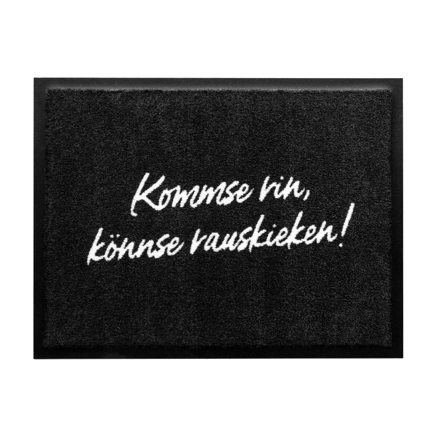 Matacama - Personalisierte Fussabtreter und Fussabstreifer - Lustiges Fussmatten Designs - Kommse rin, könnse rauskieken