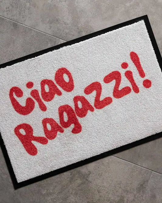 Matacama - Dein Onlineshop für Design Fußmatten - Lustige Fussabtreter - Waschbare Fußabstreifer - Ciao Ragazzi
