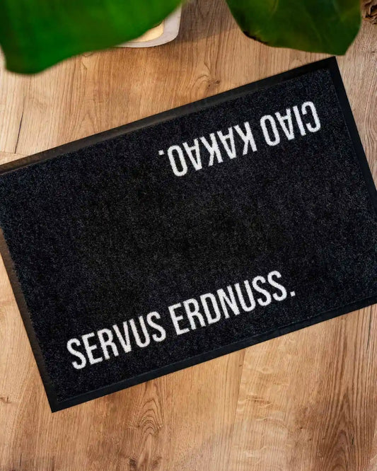 Matacama - Dein Onlineshop für Design Fußmatten - Lustige Fussabtreter - Waschbare Fußabstreifer - Servus Erdnuss, Ciao Kakao