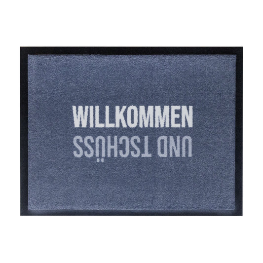 Matacama - Personalisierte Fussabtreter und Fussabstreifer - Lustiges Fussmatten Designs - Willkommen und Tschüss